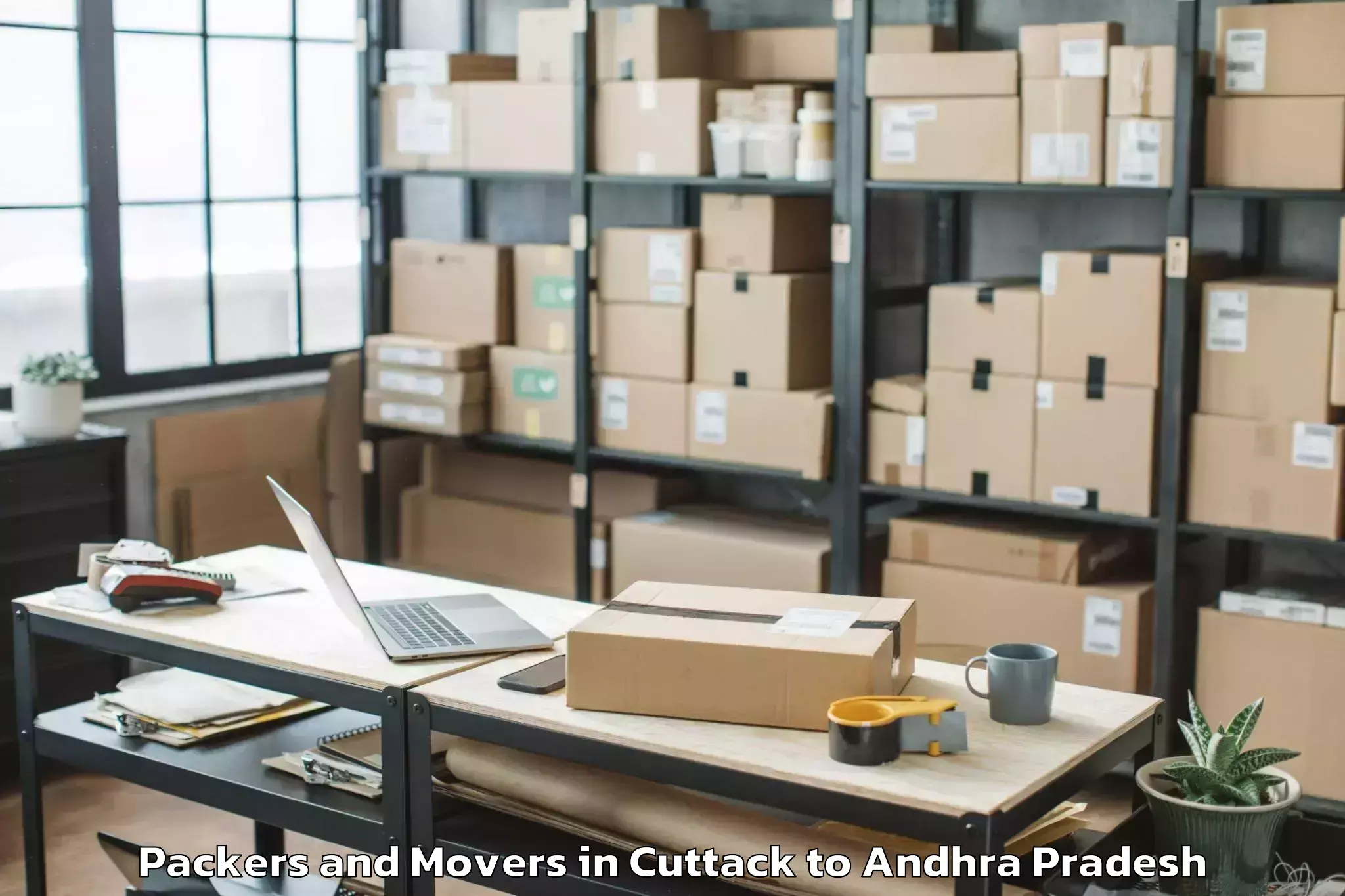 Trusted Cuttack to Pellakuru Packers And Movers